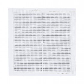 Решетка вентиляционная с сеткой 198х198 мм белая, шт