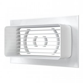 Решетка вентиляционная с фланцем 55х110 мм белая, шт