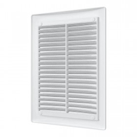 Решетка вентиляционная с сеткой 150х200 мм белая ERA 1520РЦ, шт