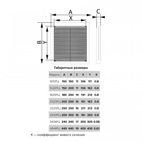 Решетка вентиляционная с сеткой 150х200 мм белая ERA 1520РЦ, шт
