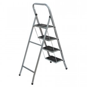 Стремянка стальная с широкими ступенями, 4 ступени, шт