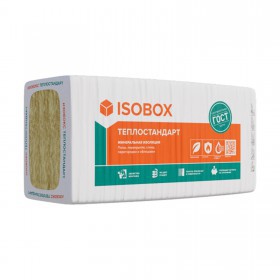 Минеральная вата Isobox 40 P Теплостандарт 1200х610х100 мм, 6 шт/упак
