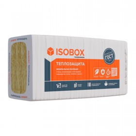 Минеральная вата Isobox 38 P Теплозащита 1200х610х50 мм, 12 шт/упак