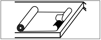 Приклеивание края материала на карнизе