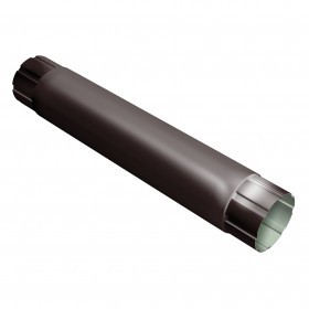 Труба водосточная круглая соединительная 1000 мм Grand Line Optima 125/90 мм Ral 8017 шоколад фото